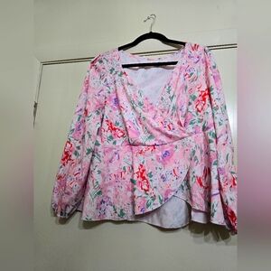 Floral PLUS Size Blouse